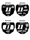 Fully Customizable ODI number plate decal