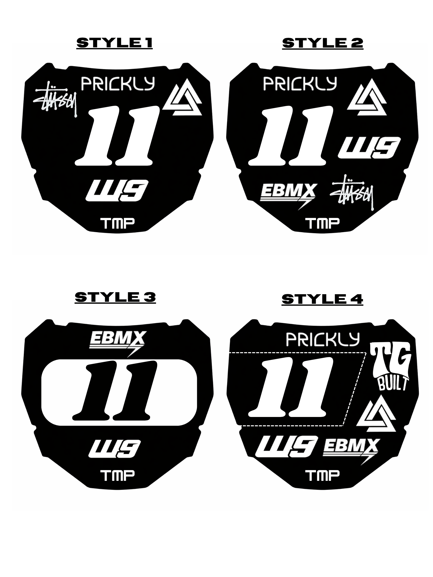 Fully Customizable ODI number plate decal